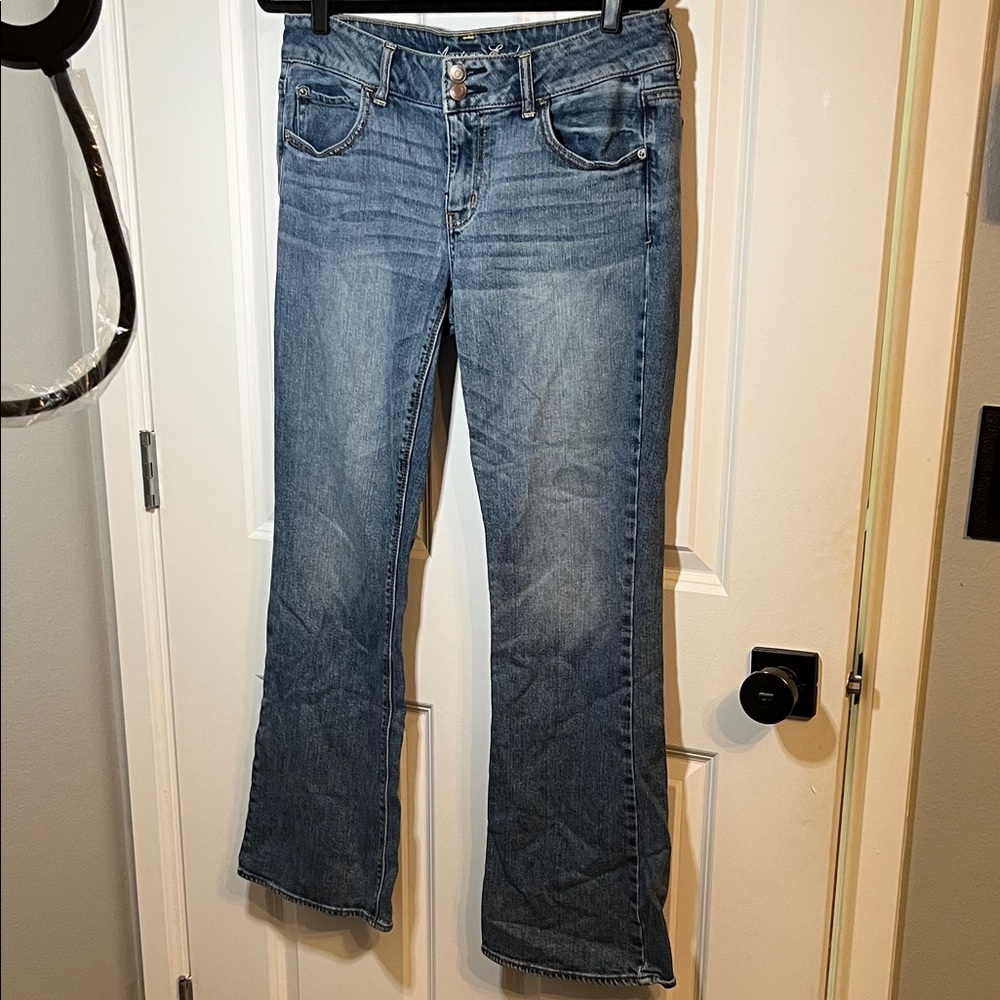 American Eagle Outfitters Flare Blue Jeans